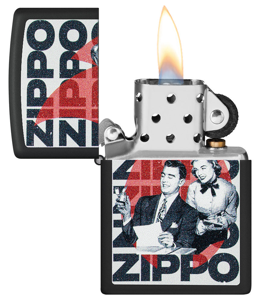 Wzór Zippo w stylu vintage