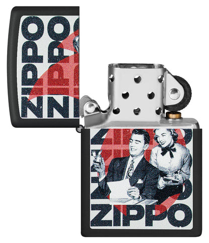 Wzór Zippo w stylu vintage