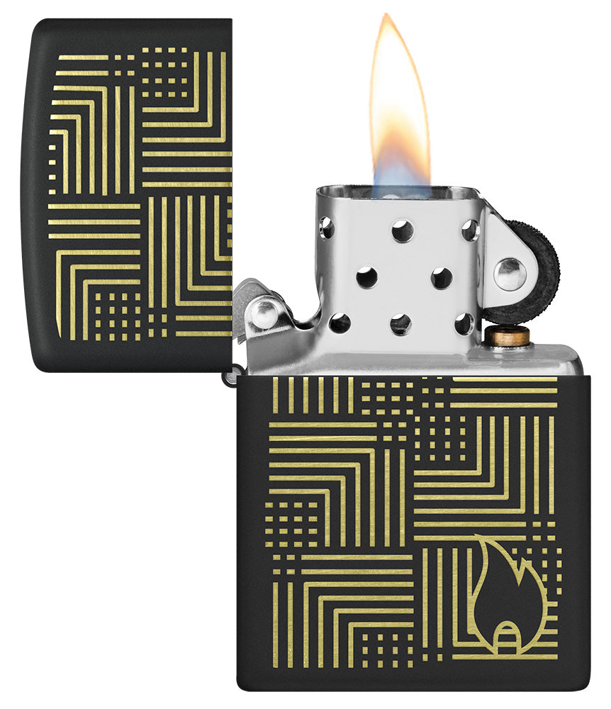 Wzór nawiązujący do linii Zippo