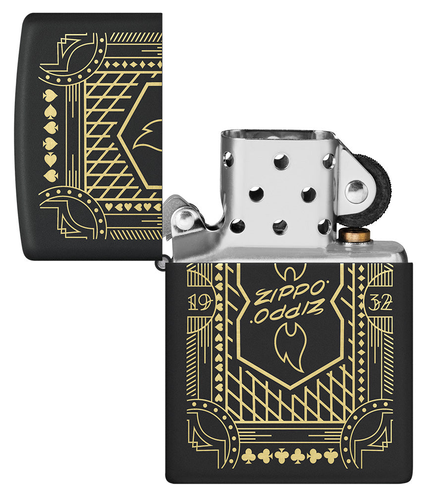 Wzór odzwierciedlający symbol Zippo