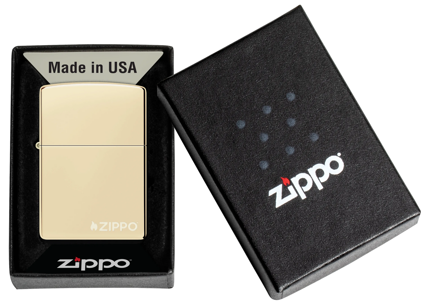 Klasyczne logo Zippo nawiązujące do szampana