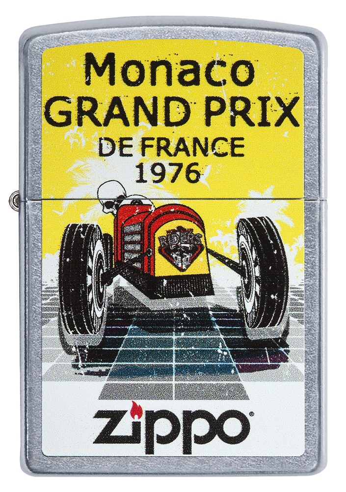 Vue de face du briquet tempête Zippo Grand Prix