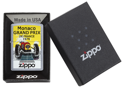 Briquet tempête Zippo Grand Prix dans sa boîte cadeau